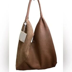 Brown Leather Hobo Bag
